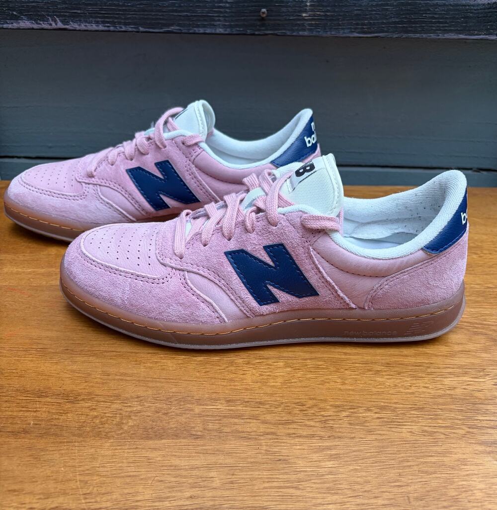 New Balance CT500PHA Pink Suede Navy Women's Sneakers Size 7 Gum Sole